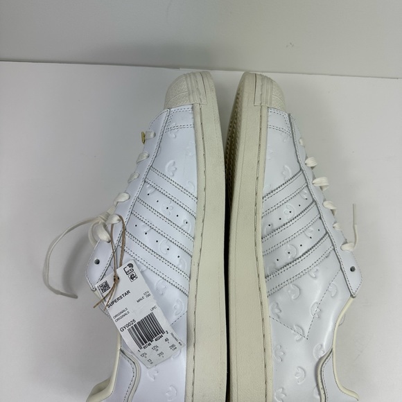 Size 13 - adidas Superstar Low Allover Debossed Trefoils - White - Picture 6 of 10